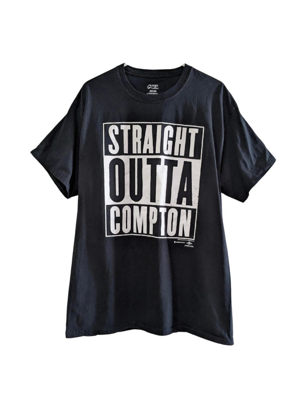 Port & Company Men's Straight Outta Compton T-Shirt, Black, Large, Movie Promo